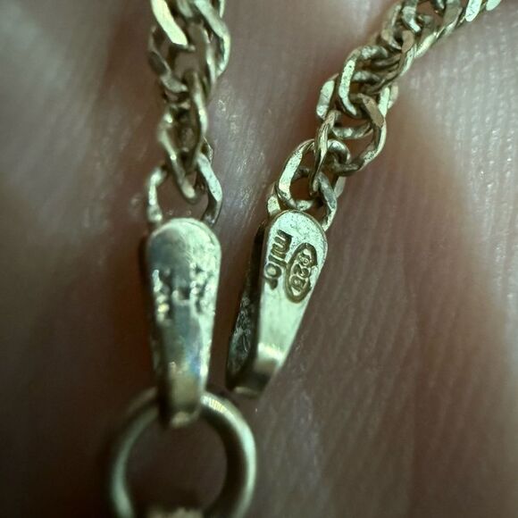 ITALIAN .925 STERLING SILVER Y-NECKLACE – FIXED DROP DESIGN FOR WOMEN - Picture 5 of 17